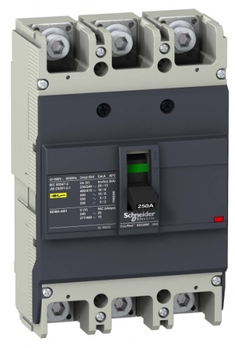 Автоматический выключатель EZC250F 18 кА/400В 3П3Т 150 A | код. EZC250F3150 | Schneider Electric 